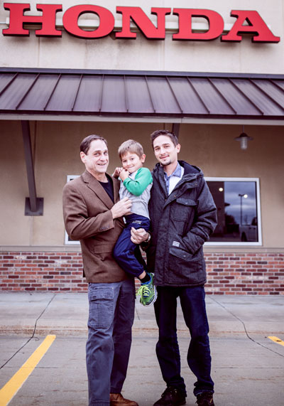 Rick with his grandson Liam and son Steven